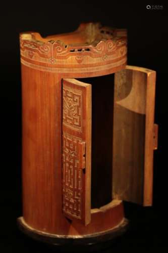 Chinese Bamboo Niche for Buddha