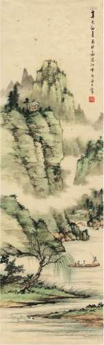 黄君璧（1898～1991） 湖山春泛图