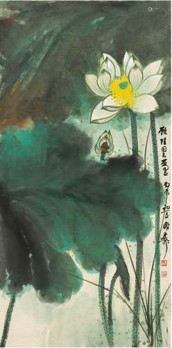 谢稚柳（1910～1997） 出水芙蓉图