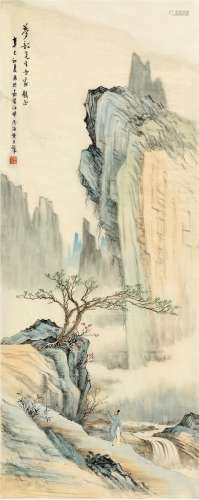 黄君璧（1898～1991） 溪山行吟图