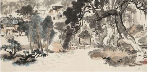 谢之光（1900～1976） 云泉仙馆图