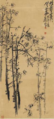 吴昌硕（1844～1927） 墨梅图