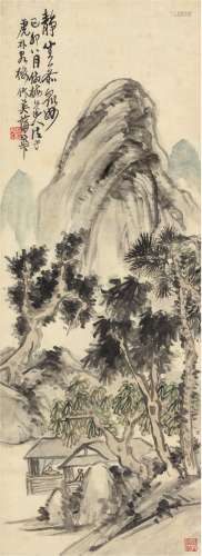 蒲 华（1832～1911） 山林静坐图