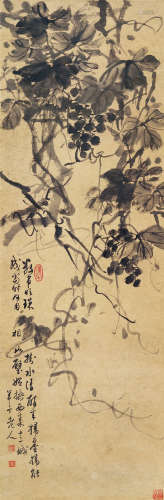 陈半丁（1876～1970） 徐渭诗意图 立轴 水墨纸本