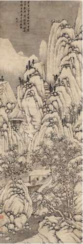 沈 周（1427～1509） 雪岭清吟图