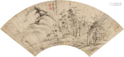 恽寿平（1633～1690） 仿黄公望山水图