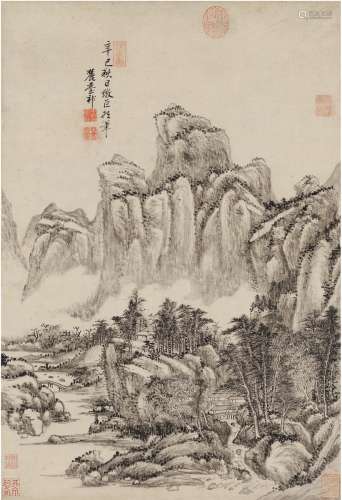 王原祁（1642～1715） 云山清暑图