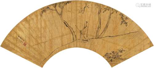程嘉燧（1565～1643） 山林策杖图