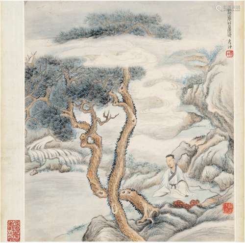 刘彦冲（1809～1847） 松风琴隐图