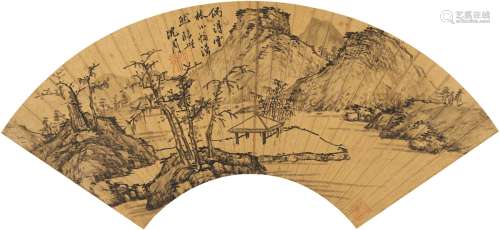 沈 周（1427～1509） 寒林孤亭图