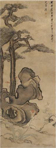 陈洪绶（1598～1652） 松石图