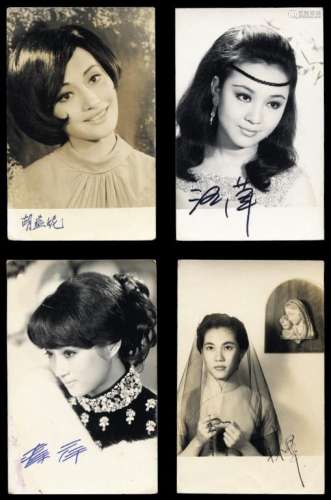 P 二十世纪六十年代香港明星周曼华、胡燕妮、汪萍、焦姣等黑白照片一组九十八张