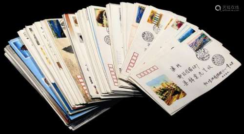 ■ 贴普票、编年、JT邮票国内实寄封一组五百余件