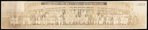 P  1933年“上海工部局华人教育处暨华人学校职教员同乐会纪念”黑白合影照片一张
