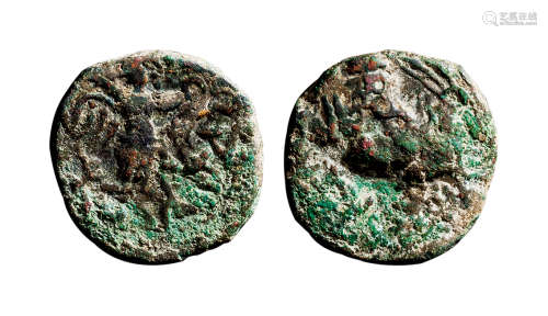 丝路 印度帕提亚王朝铜币