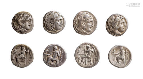 丝路 古希腊银币 （一组四枚）