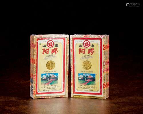 90年代山东平阴阿胶厂福牌阿胶（精装）