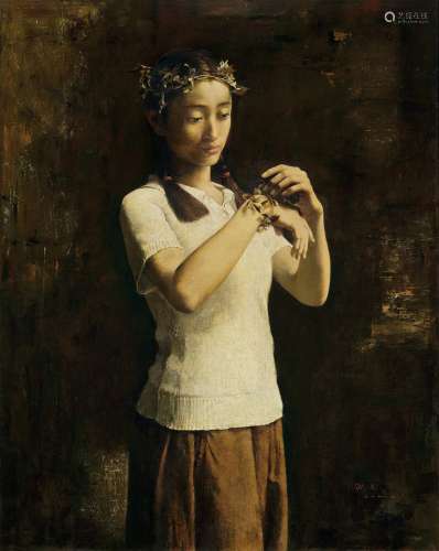 郭润文（b.1955） 1995年作 花季 布面 油画