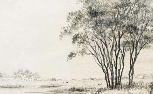 陶冷月（1895～1985） 风景 纸本 素描
