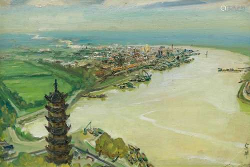 李宗津（1916～1977） 风景 纸本 油画