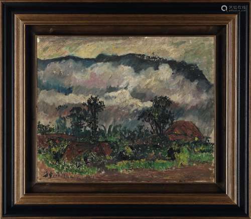刘海粟（1896～1994） 1940年作 巴利岛风景 布面 油画