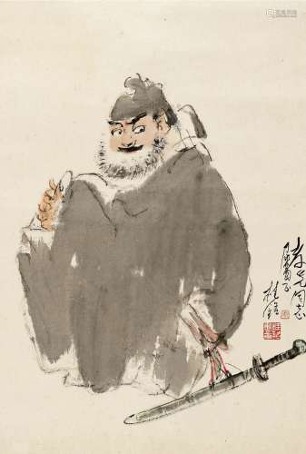 张桂铭（1939～2014） 钟馗 镜片 设色纸本