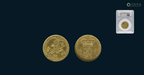 1750年荷兰14GULDEN马剑金币