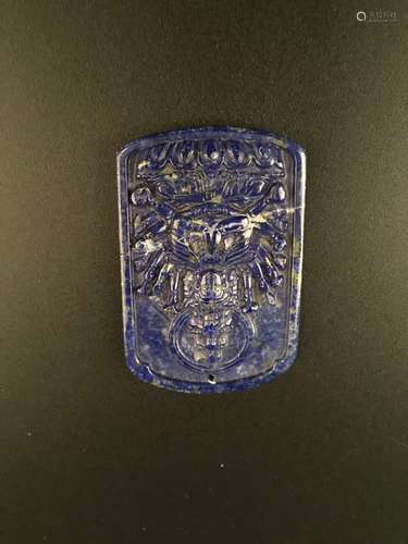 Chinese Lapis Lazuli Pendant