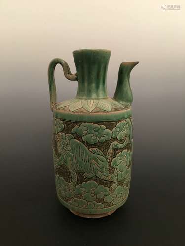 Chinese Green Glazed Waterpot