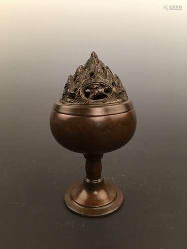 Chinese Ming Bronze Incense Burner