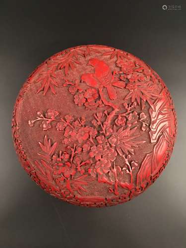 Chinese Qing Cinnabar Box