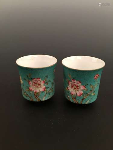 Chinese Famille Rose Porcelain Teacup