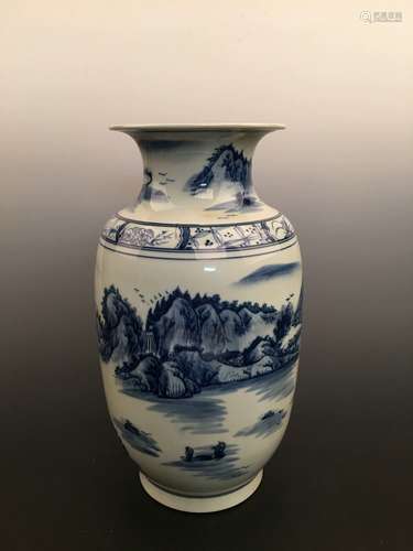 Chinese Blue and White Porcelain Vase