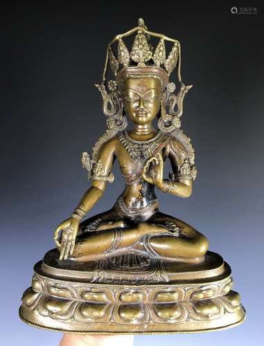 A Bronze Figure Of Tara