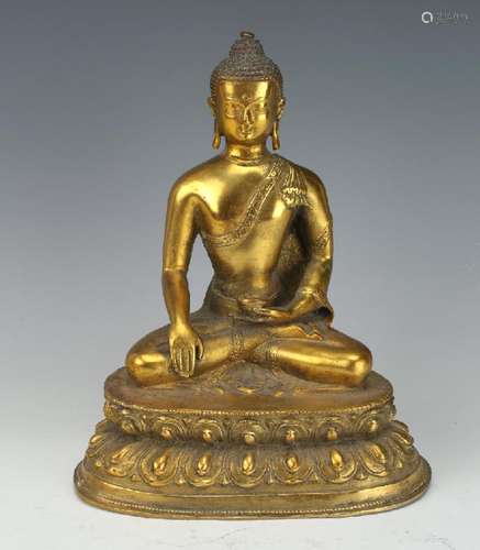 GILT BRONZE BUDDHA