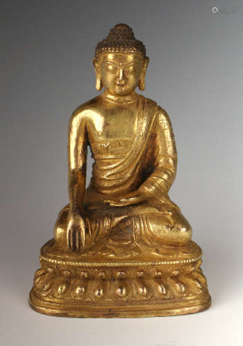 GOLD GILT CALLING THE EARTH TO WITNESS BUDDHA