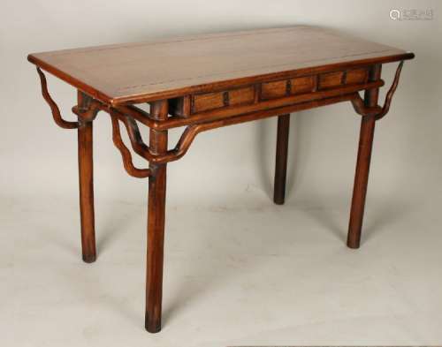 HUANGHUALI TABLE WITH THREE DRAWERS