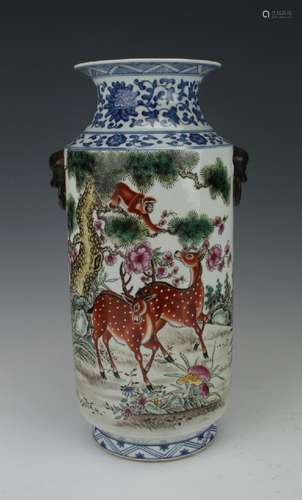 KANGXI DEER VASE