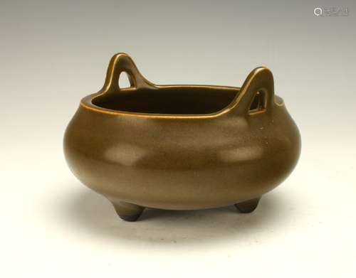 TEA DUST GLAZED CENSER