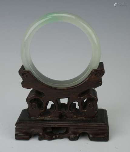 PALE CELADON JADE BANGLE