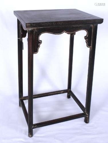 ZITAN END TABLE WITH CARVED DETAIL