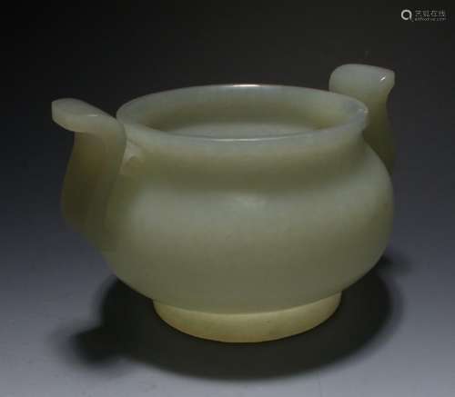 CHINESE WHITE JADE CENSER