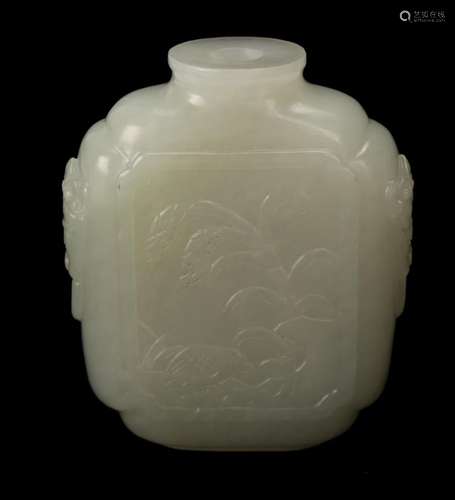 WHITE JADE SNUFF BOTTLE