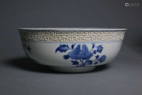 Bonhams Sale, A Rare Blue and White Mantou Bowls,Kangxi