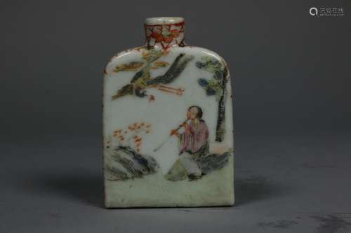 A Chinese Peking Glass Snuff Bottle,Late Qing Dnasty