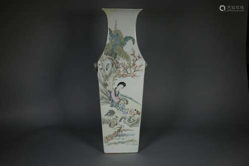 A Chinese Qianjiang Style Vase by Tan Zhizhen