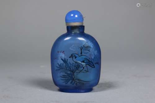 A Chinese Peking Glass Snuff Bottle,Late Qing Dnasty