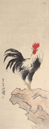 徐悲鸿（1895～1953） 大吉图 立轴 设色纸本