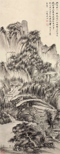 徐邦达（1911～2012） 游樵山图 立轴 设色纸本