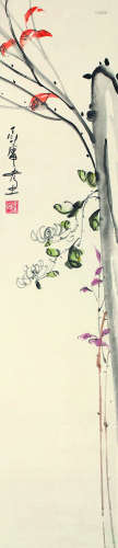 丁衍庸（1902～1978） 花卉 立轴 设色纸本